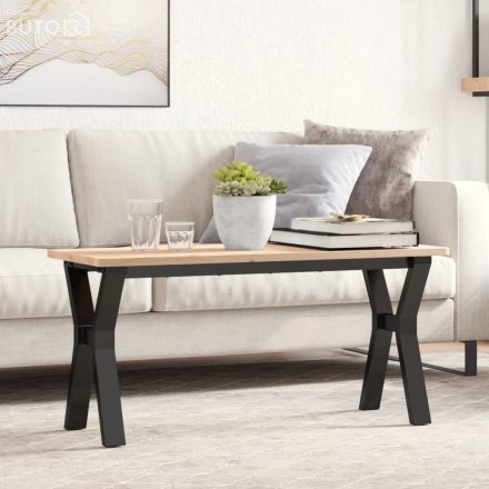 vidaXL acél dohányzóasztallábak Y-alakú vázzal 90 x 30 x 43 cm