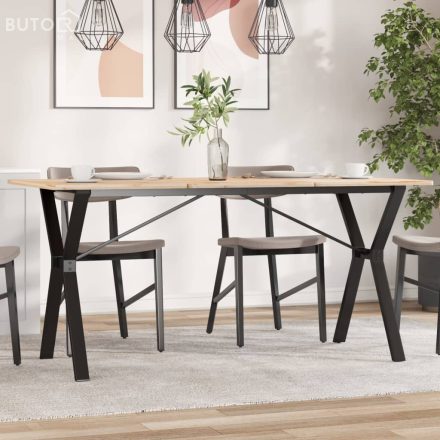 vidaXL acél étkezőasztallábak Y-alakú vázzal 140 x 60 x 73 cm