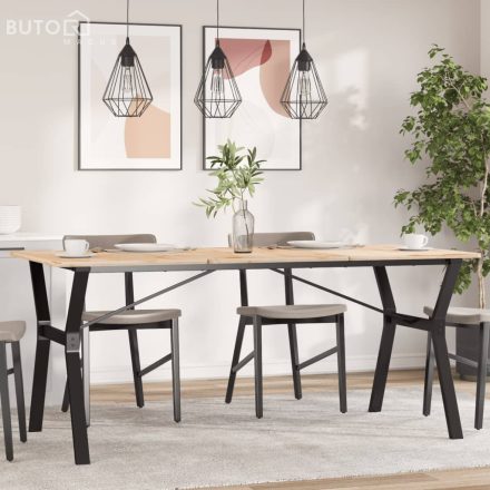 vidaXL acél étkezőasztallábak Y-alakú vázzal 160 x 80 x 73 cm