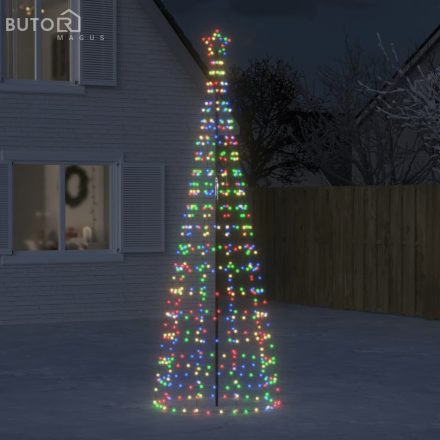 vidaXL színes LED karácsonyfa tüskékkel 570 LED 300 cm