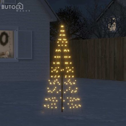 vidaXL meleg fehér LED karácsonyfa zászlórúdra 200 LED 180 cm