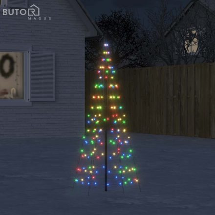 vidaXL színes LED karácsonyfa zászlórúdra 200 LED 180 cm