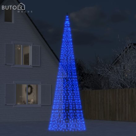 vidaXL kék LED karácsonyfa zászlórúdra 1534 LED 500 cm