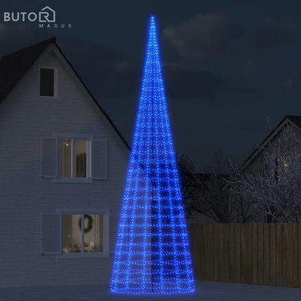 vidaXL kék LED karácsonyfa zászlórúdra 3000 LED 800 cm