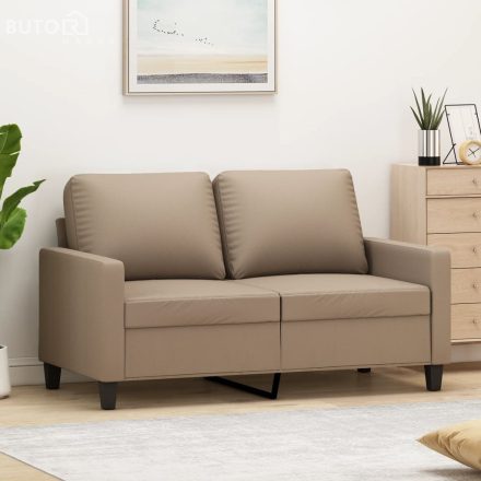vidaXL 2 személyes cappuccino színű műbőr kanapé 120 cm