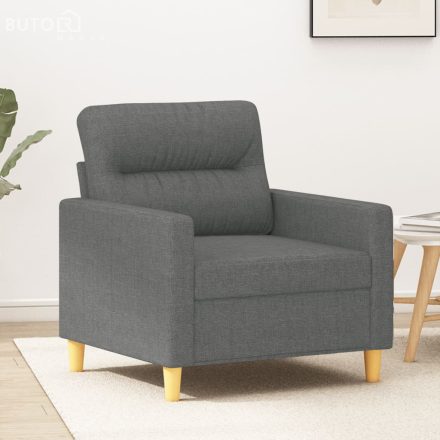 vidaXL sötétszürke szövet kanapéfotel 60 cm