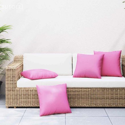 vidaXL Kiegészítő Párnák 4 pcs Rózsaszín 60 x 60 cm szövet