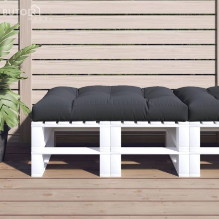 vidaXL antracitszürke szövet raklappárna 120 x 80 x 12 cm
