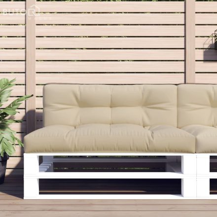 vidaXL bézs szövet raklappárna 120 x 40 x 12 cm