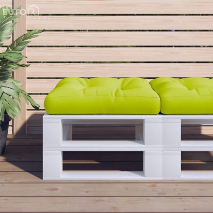 vidaXL élénkzöld szövet raklappárna 58 x 58 x 10 cm