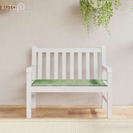 vidaXL levélmintás oxford szövet kerti padpárna 100x50x4 cm