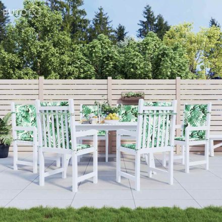vidaXL Székpárnák Egyéb 6 pcs Levélminta 100 x 50 x 3 cm Oxford szövet