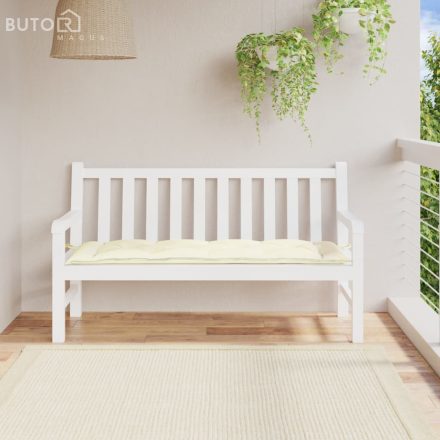 vidaXL krémszínű oxford szövet kerti padpárna 150 x 50 x 7 cm