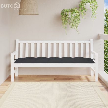 vidaXL fekete oxford szövet kerti padpárna 180 x 50 x 7 cm
