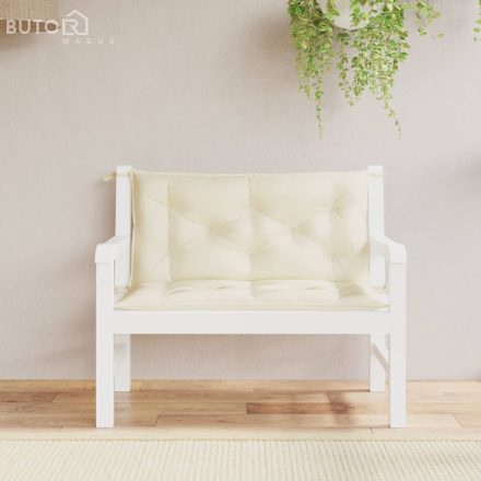 vidaXL 2 db krémszínű oxford szövet kerti padpárna 100 x 50 x 7 cm