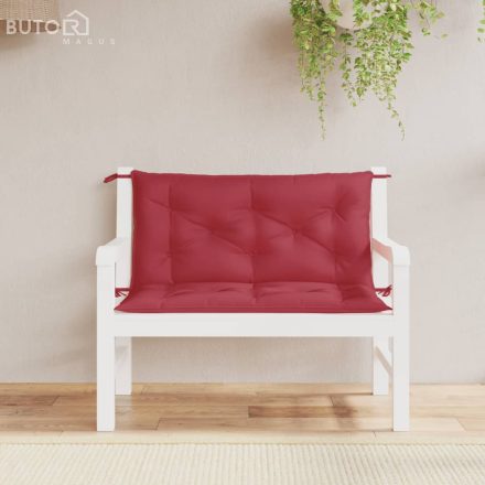 vidaXL 2 db borvörös oxford szövet kerti padpárna 100 x 50 x 7 cm