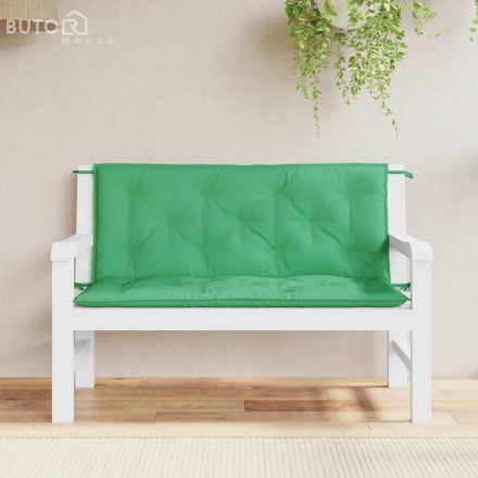 vidaXL 2 db zöld oxford szövet kerti padpárna 120 x 50 x 7 cm