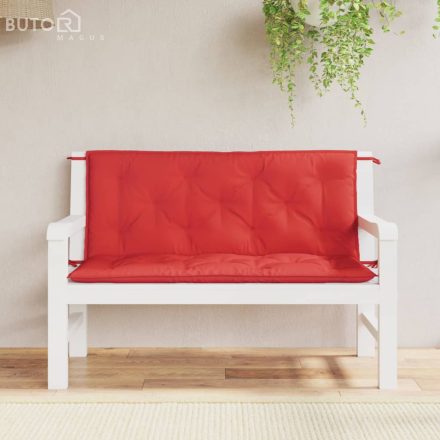 vidaXL 2 db piros oxford szövet kerti padpárna 120 x 50 x 7 cm