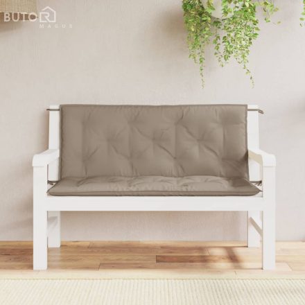 vidaXL 2 db tópszínű oxford szövet kerti padpárna 120 x 50 x 7 cm