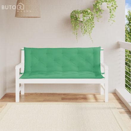vidaXL 2 db zöld oxford szövet kerti padpárna 150 x 50 x 7 cm
