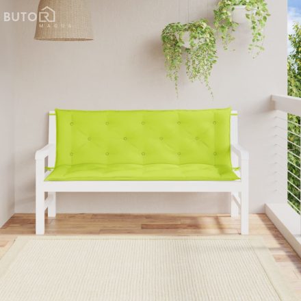vidaXL 2 db élénkzöld oxford szövet kerti padpárna 150 x 50 x 7 cm