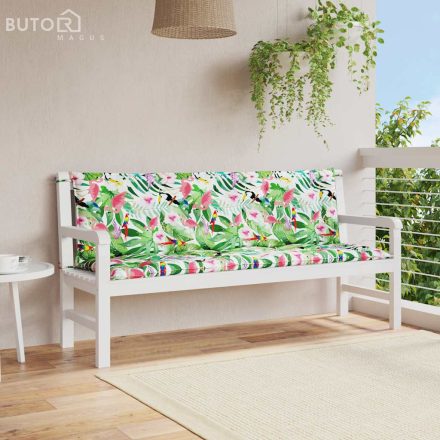 vidaXL 2 db színes szövet kerti padpárna 150 x 50 x 7 cm