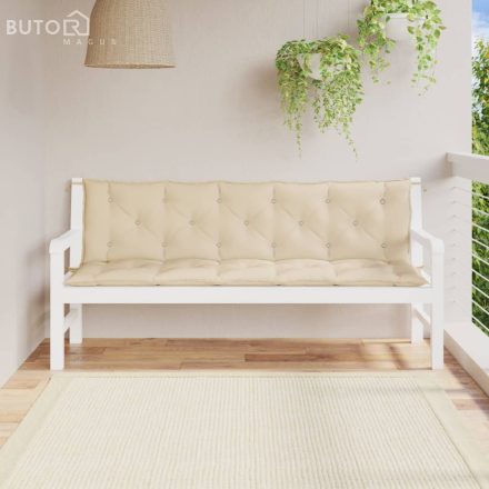 vidaXL 2 db bézs oxford szövet kerti padpárna 180 x 50 x 7 cm