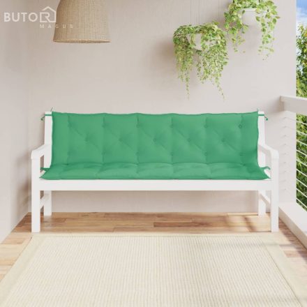vidaXL 2 db zöld oxford szövet kerti padpárna 180 x 50 x 7 cm