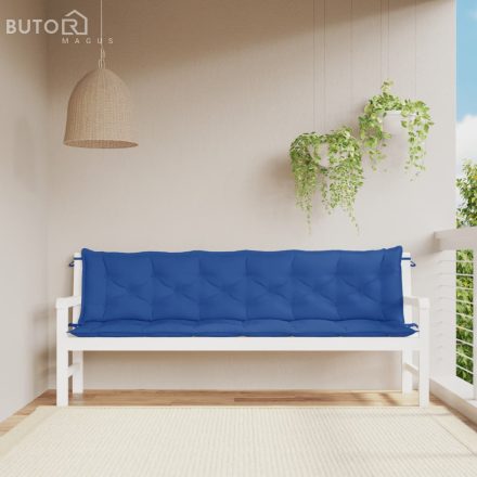 vidaXL 2 db kék oxford szövet kerti padpárna 200 x 50 x 7 cm