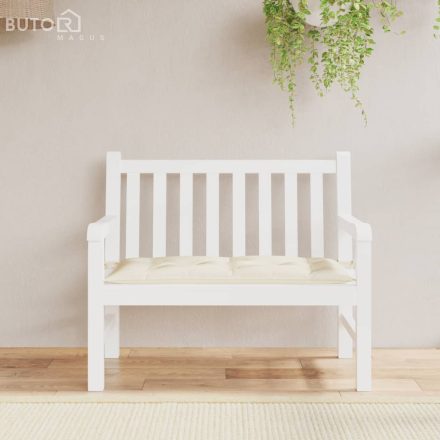 vidaXL krémfehér oxford szövet kerti padpárna 110 x 50 x 7 cm