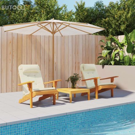 vidaXL 2 db krémszínű oxford-szövet Adirondack-székpárna