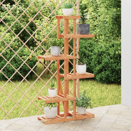 vidaXL tömör fenyőfa virágtartó állvány 75x25x140,5 cm