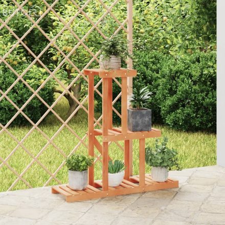 vidaXL tömör fenyőfa virágtartó állvány 81 x 25 x 75,5 cm