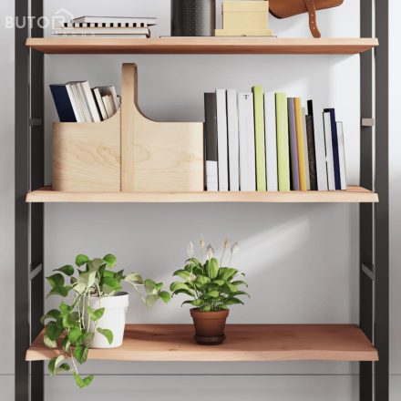 vidaXL kezeletlen tömör tölgyfa fali polc 80x50x2 cm