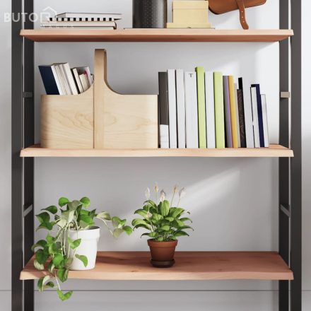vidaXL kezeletlen tömör tölgyfa fali polc 100x50x2 cm