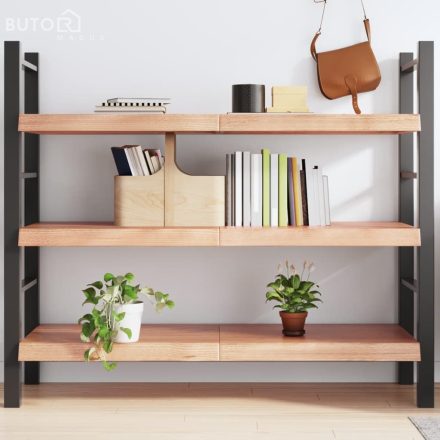 vidaXL világosbarna kezelt tömör tölgyfa fali polc 140 x 60 x (2-6) cm