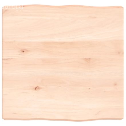 vidaXL asztallap 40x40x(2-6) cm kezeletlen tömör fa élőszegélyes