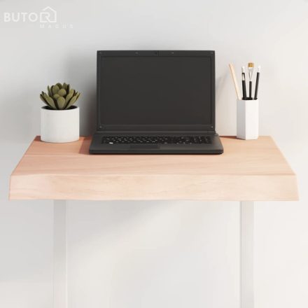vidaXL asztallap 60x50x(2-6) cm kezeletlen tömör fa élőszegélyes