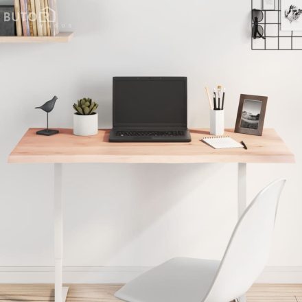 vidaXL asztallap 100x40x2 cm kezeletlen tömörfa tölgyfa élőszegélyes