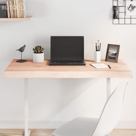 vidaXL asztallap 100x50x(2-6) cm kezeletlen tömör fa élőszegélyes