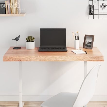 vidaXL világosbarna asztallap 100x60x(2-6)cm kezelt tömör élőszegélyes