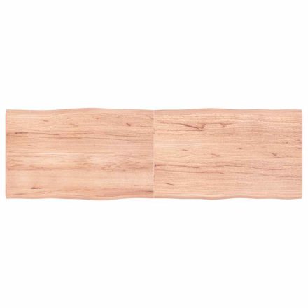 vidaXL világosbarna kezelt tömör asztallap 160x50x(2-4) cm