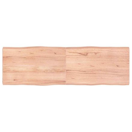 vidaXL világosbarna kezelt tömör asztallap 160x50x(2-6) cm