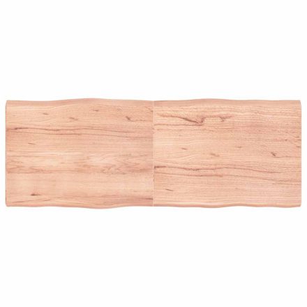 vidaXL világosbarna kezelt tömör asztallap 160x60x(2-6) cm