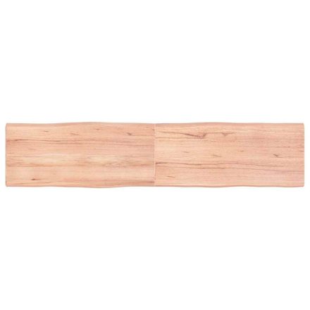 vidaXL világosbarna kezelt tömör asztallap 180x40x(2-4) cm