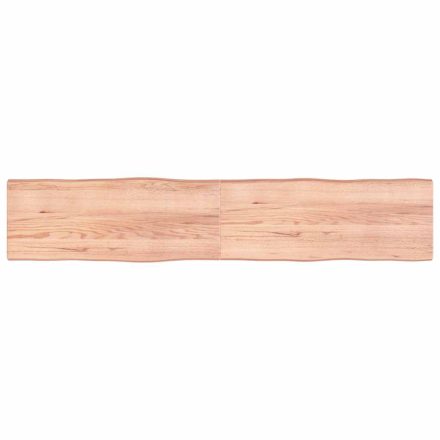 vidaXL világosbarna kezelt tömör asztallap 200x40x(2-6) cm