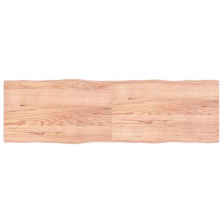 vidaXL világosbarna kezelt tömör asztallap 200x60x(2-4) cm