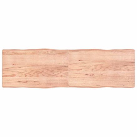 vidaXL világosbarna kezelt tömör asztallap 200x60x(2-6) cm