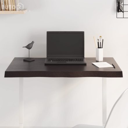 vidaXL sötétbarna kezelt tömör asztallap 80x40x(2-4) cm