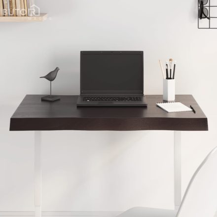vidaXL sötétbarna kezelt tömör asztallap 80x60x(2-6) cm